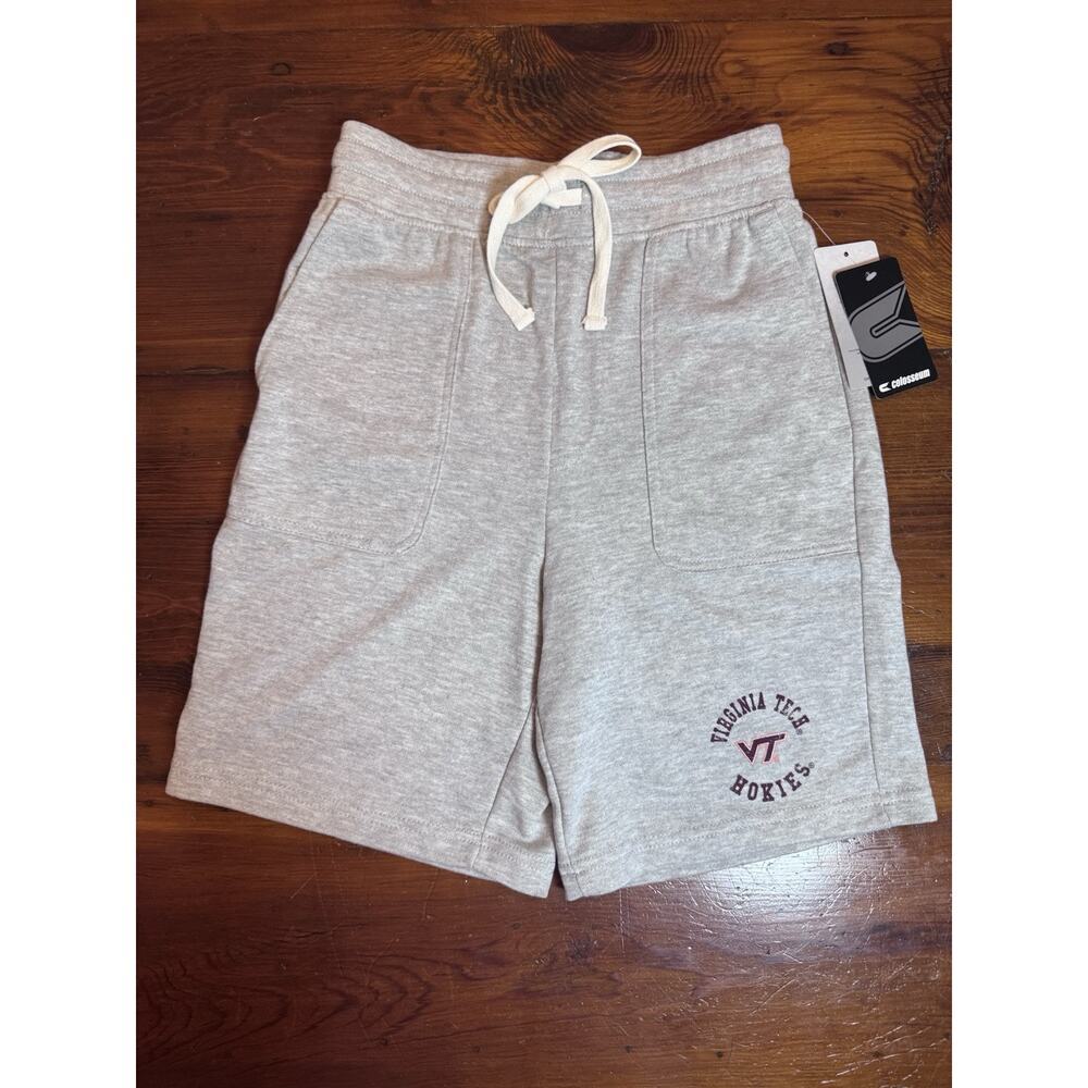 Virginia Tech Hokies Mens Lounge Shorts Gray Colosseum Small NWT Collegiate